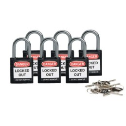 BRADY _ COMPACT _ LOCKOUT _ PADLOCK _ BLACK